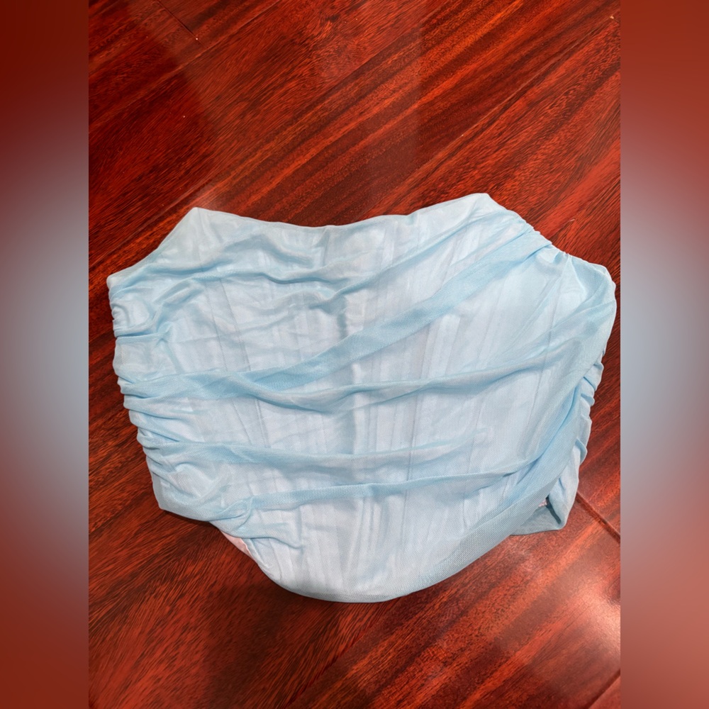 Light Blue Ruched Women's Top